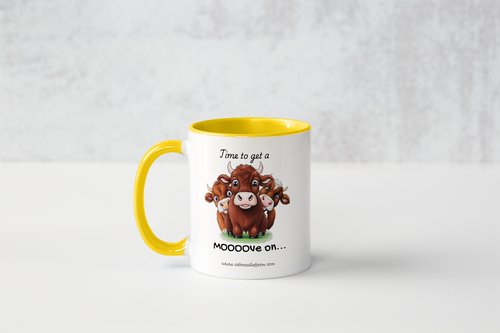 "Get A Mooove On" Mug